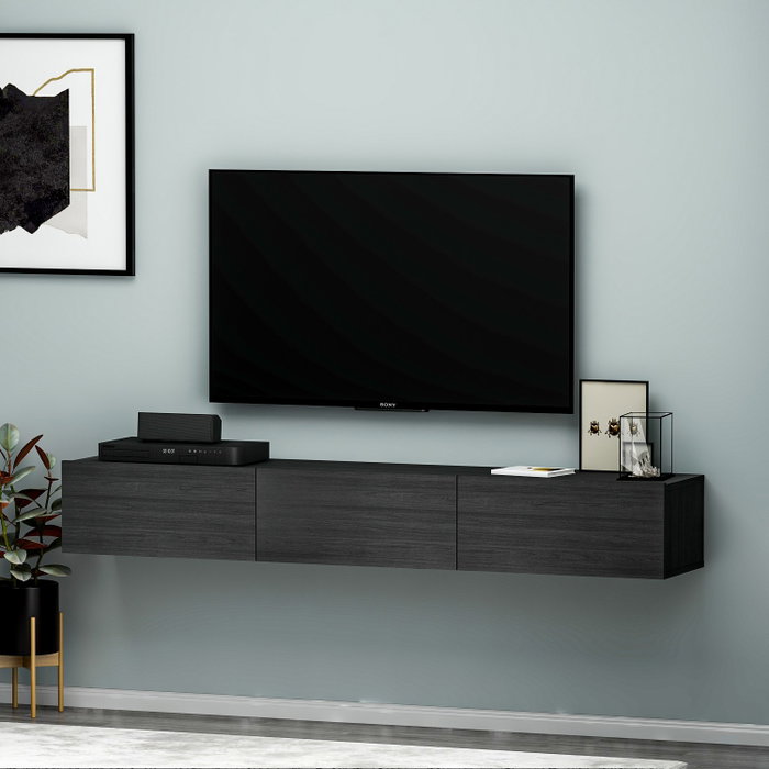 Hanah Home Soporte para TV Terra Negro Hanah Home Soporte para TV Terra Negro
